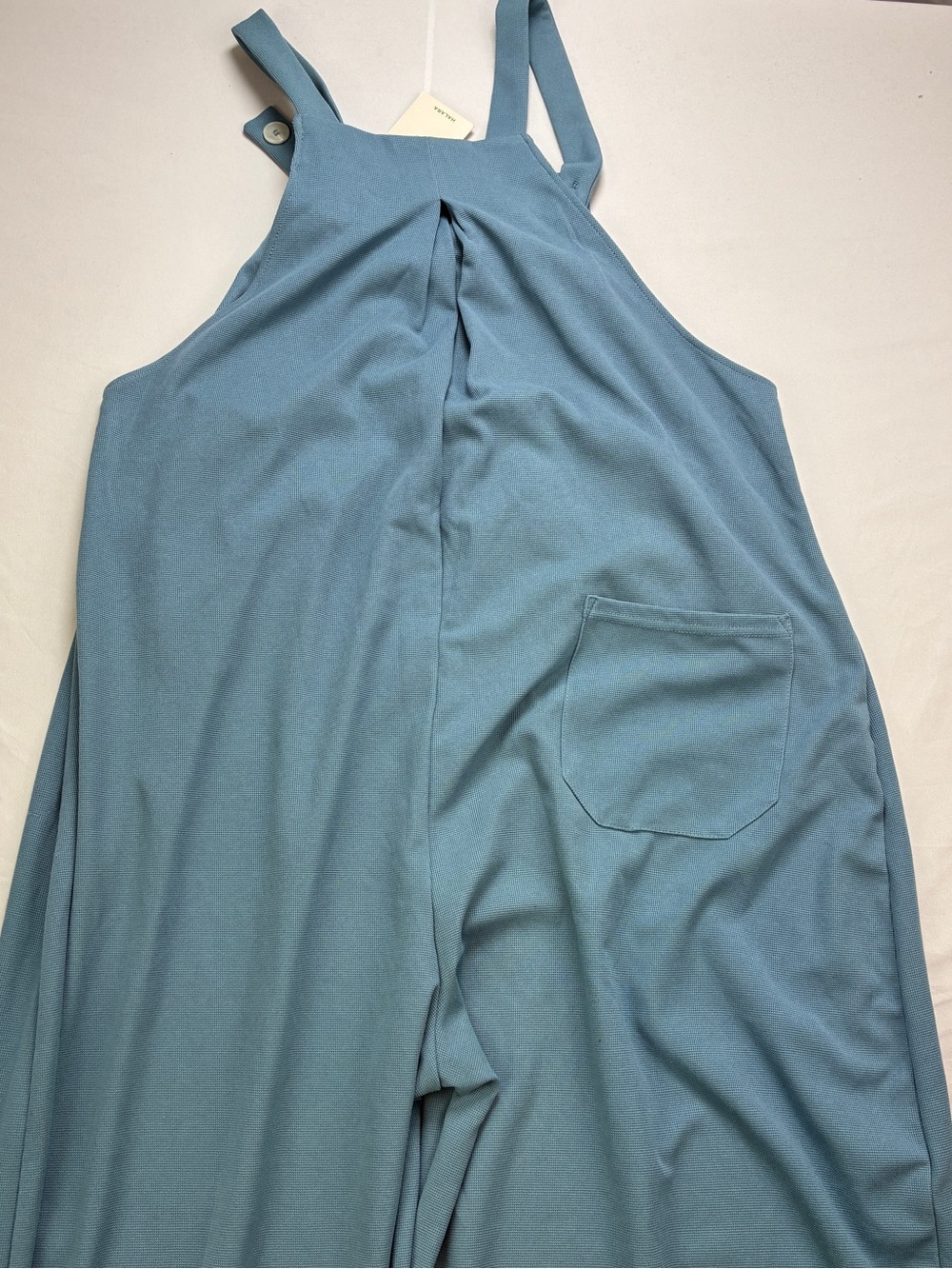 Halara Casual Wide-Leg Overalls Jumpsuit in Blue - Picture 4 of 17